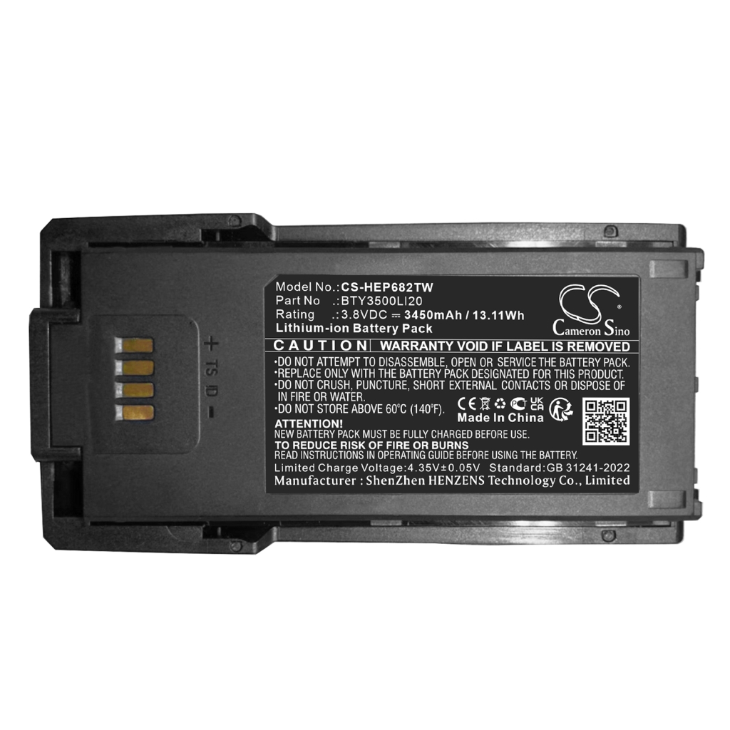 Batterie radio bidirectionnelle Td tech CS-HEP682TW