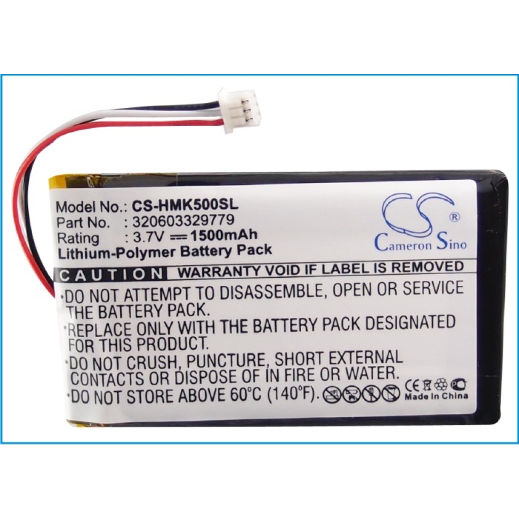 Compatible battery replacement for Harmon Kardon 320603329779