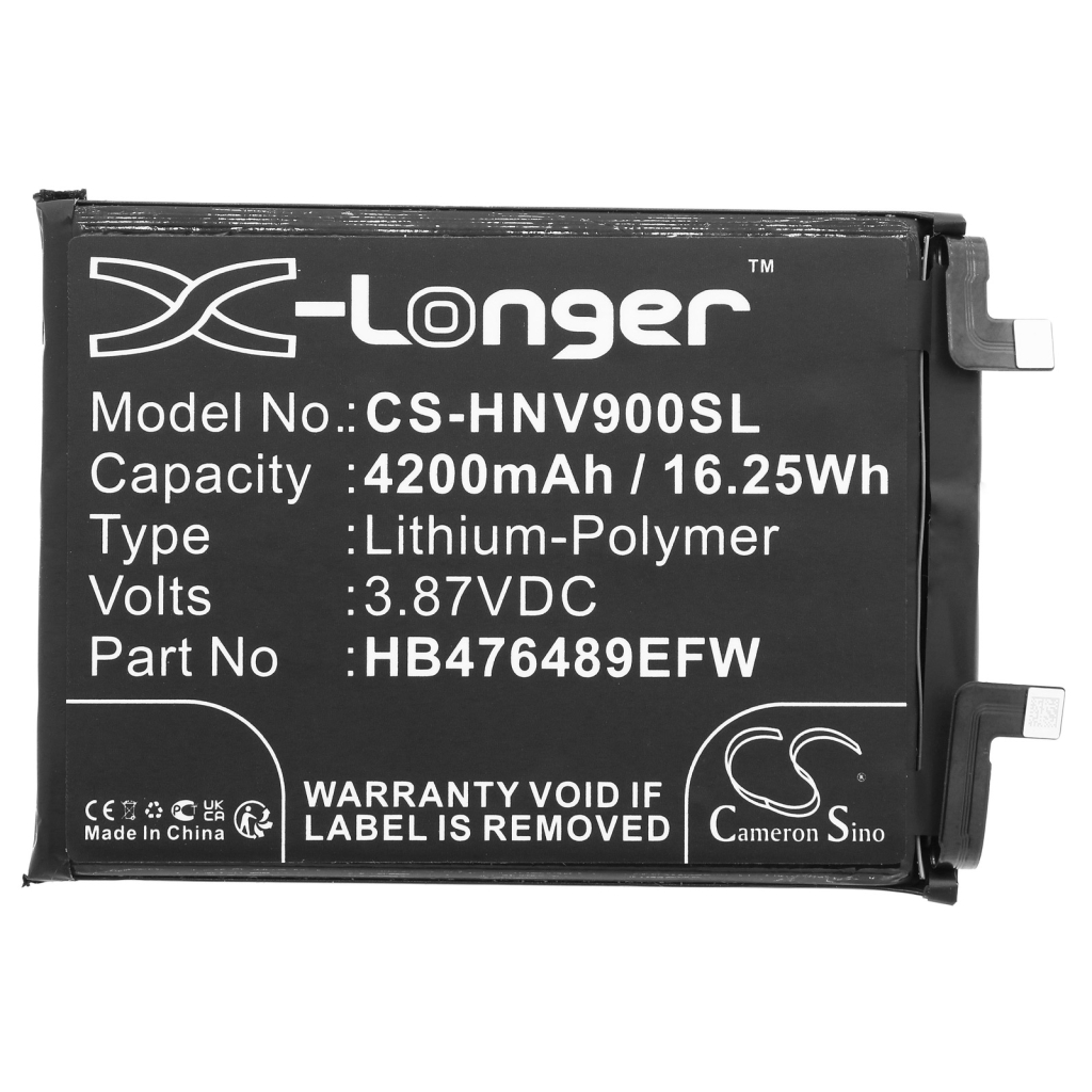 Compatible battery replacement for Honor HB476489EFW