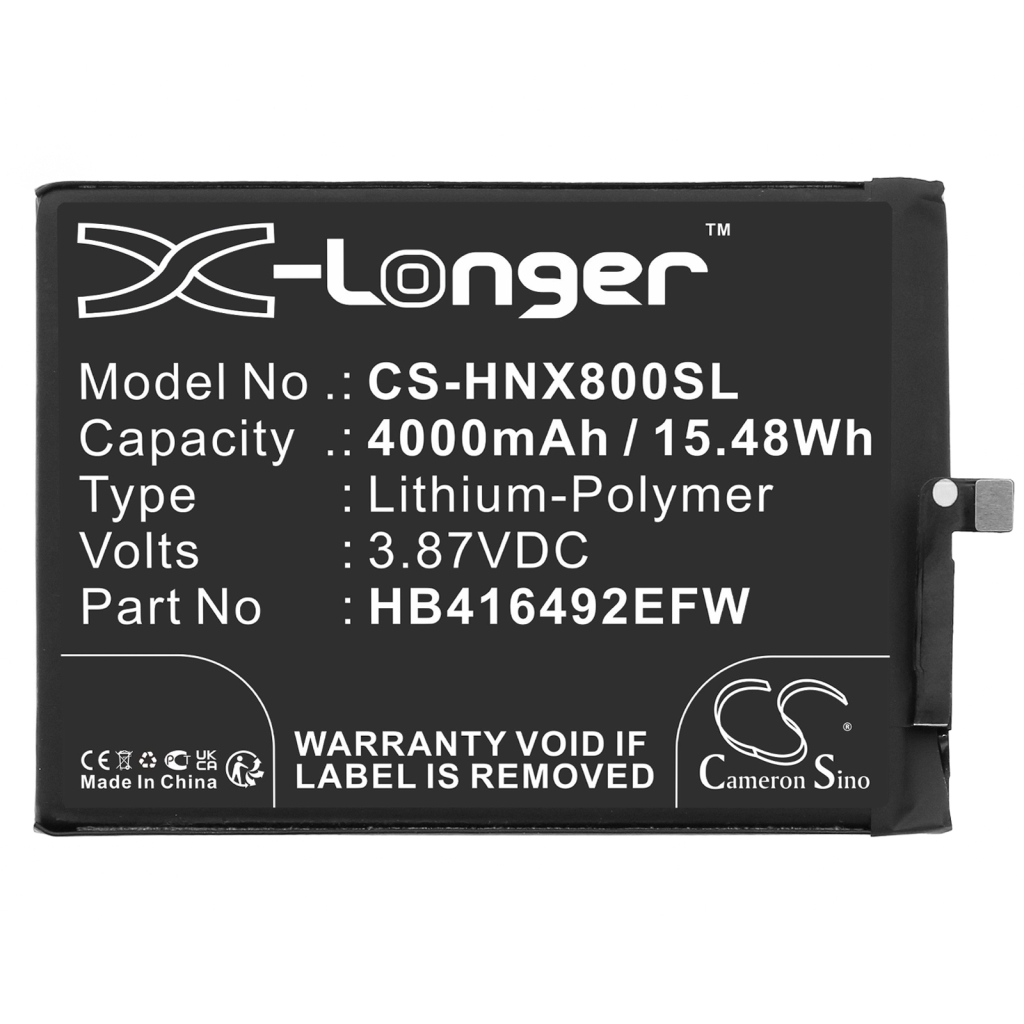 Compatible battery replacement for Honor HB416492EFW