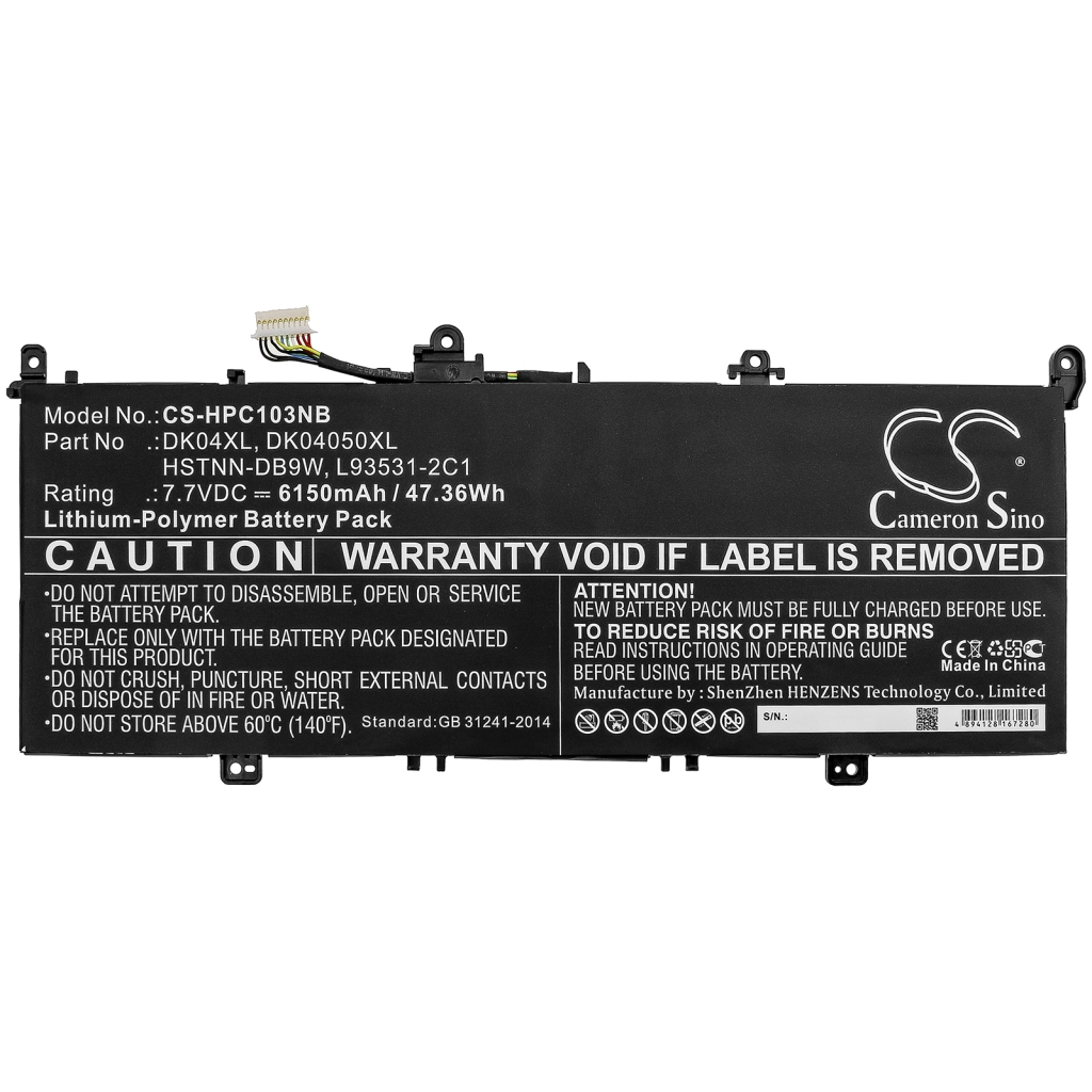 Battery Replaces DK04050XL