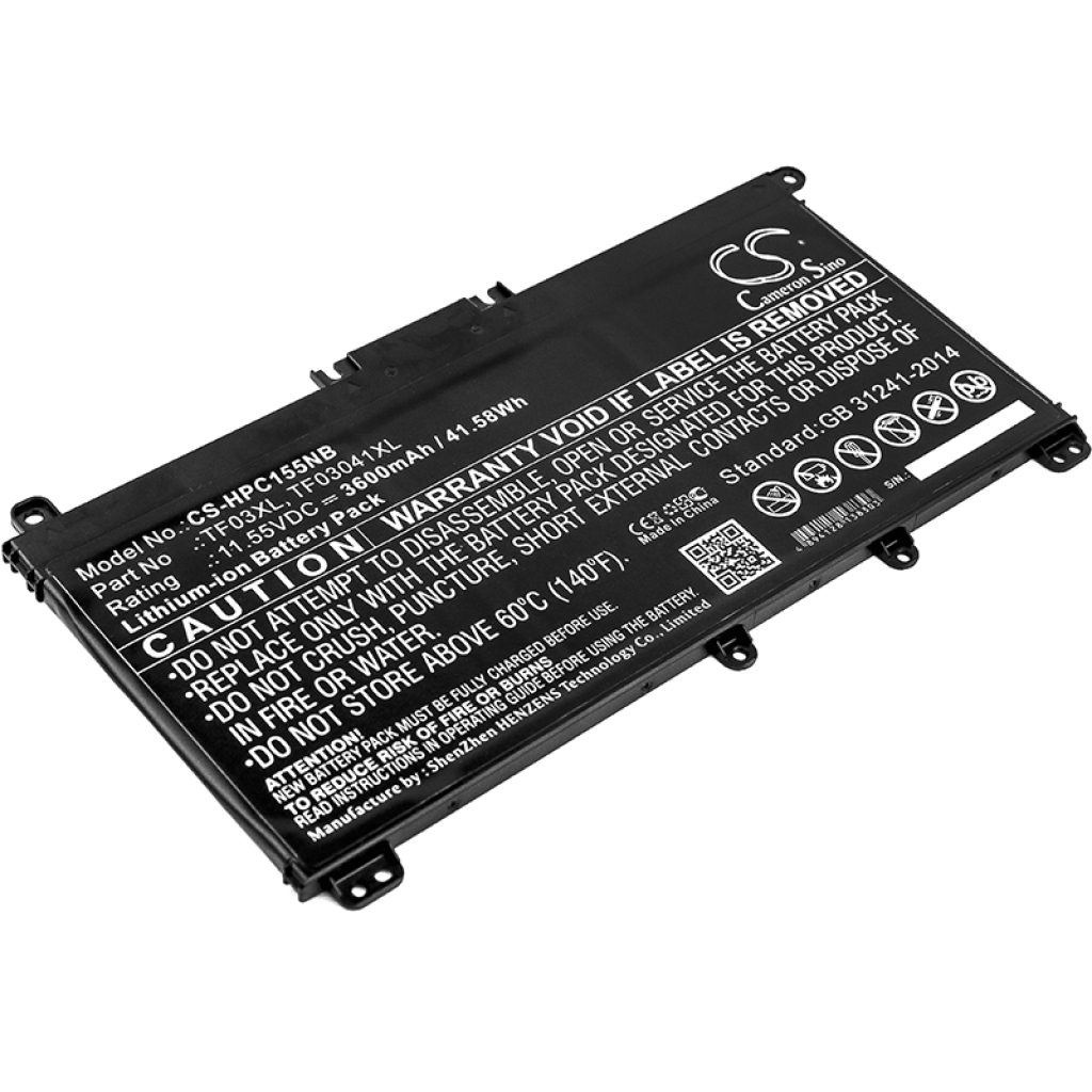 Batterie pour ordinateur portable HP CS-HPC155NB