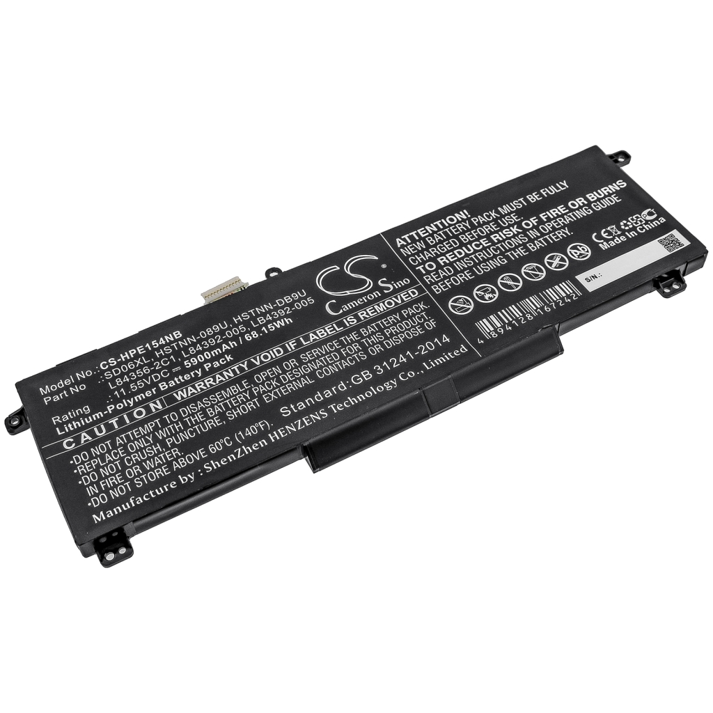 Batterie pour ordinateur portable HP CS-HPE154NB