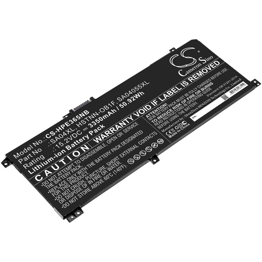 Batterie pour ordinateur portable HP CS-HPE365NB