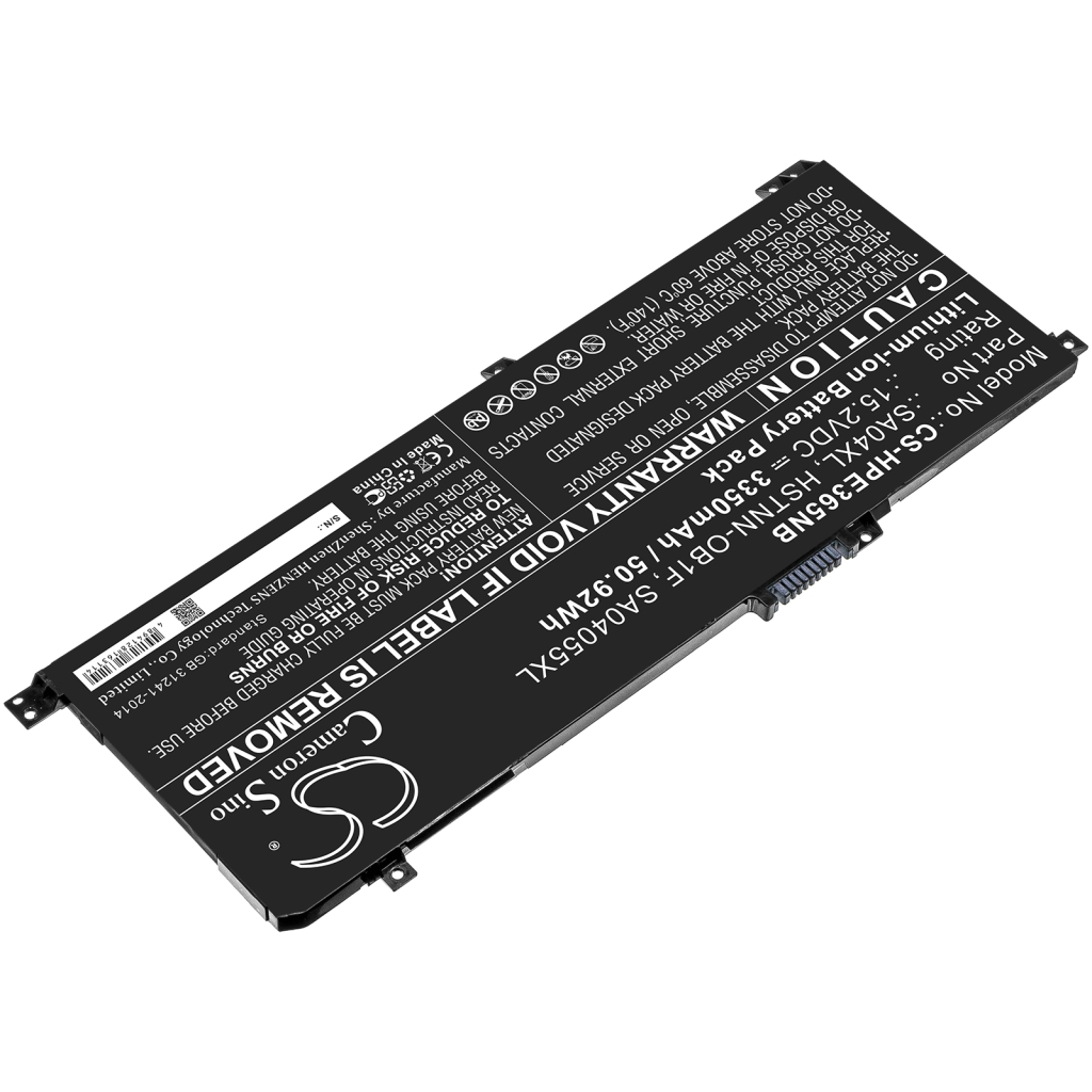 Batterie pour ordinateur portable HP CS-HPE365NB