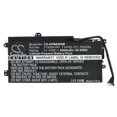 Remplacement de batterie compatible pour HP  714762-141, 715050-001, TPN-C109, 714762-271, HSTNN-IB4P...