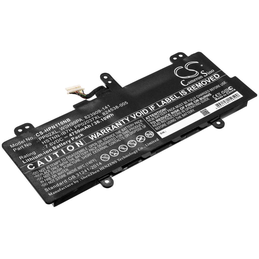 Battery Replaces PP02037XL