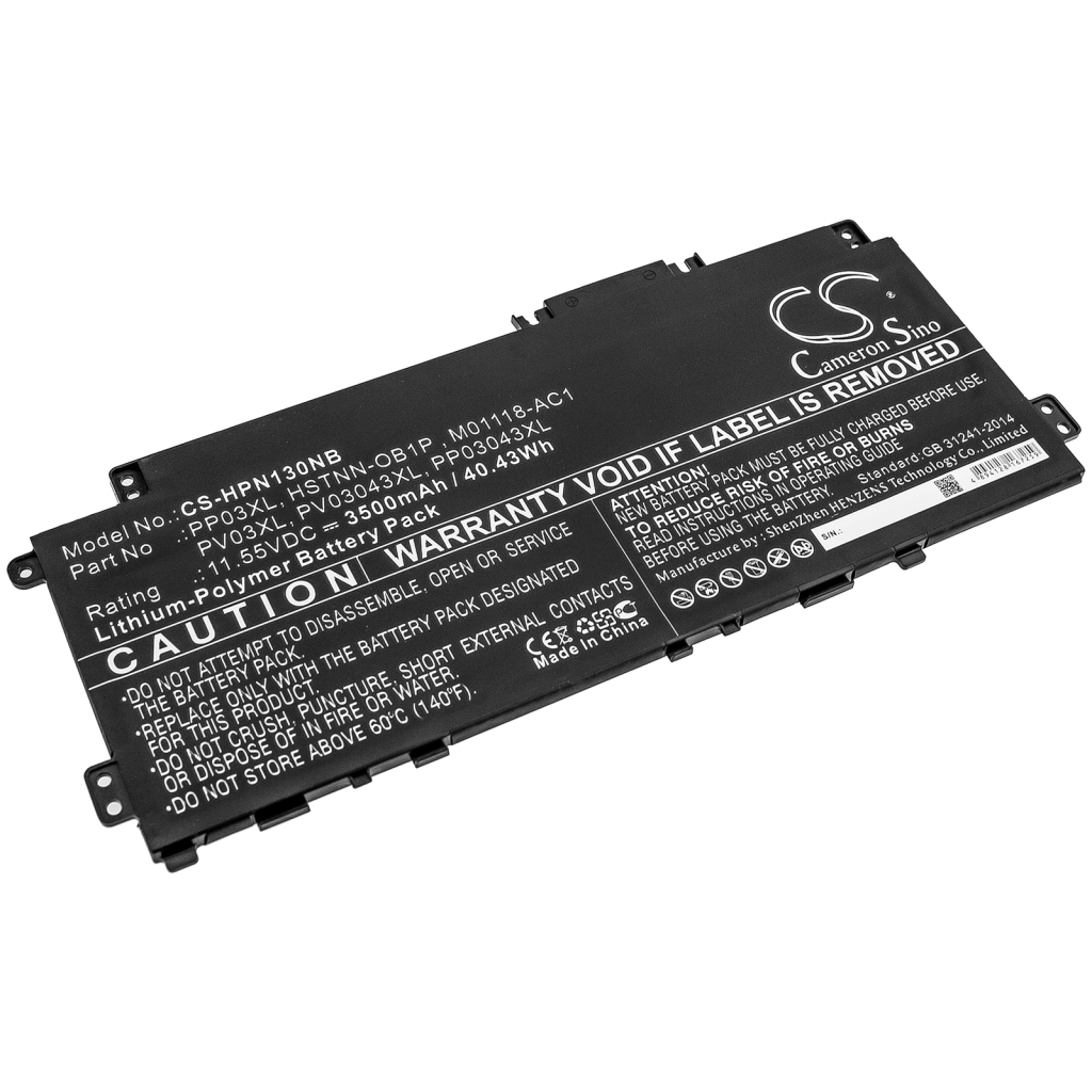 Batterie pour ordinateur portable HP CS-HPN130NB