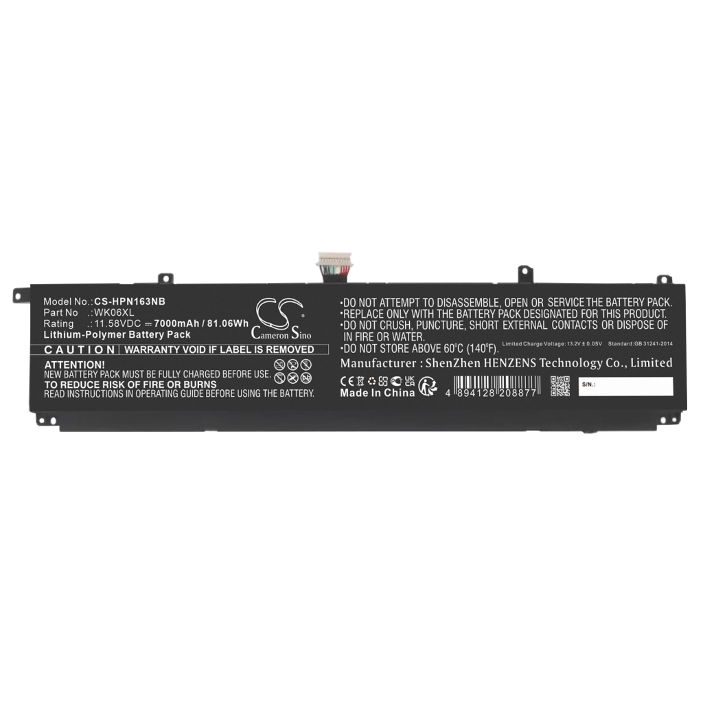 Battery Replaces WK06XL