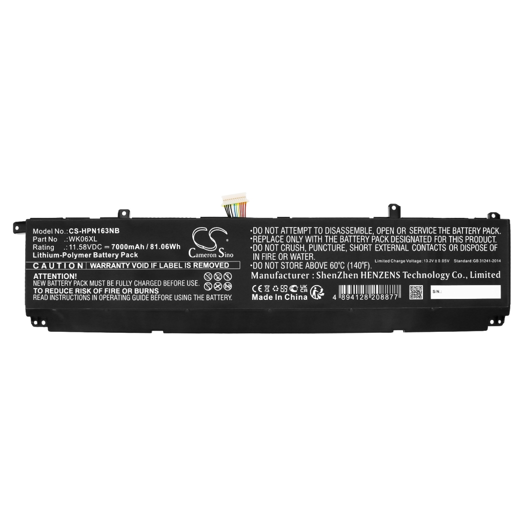 Batteries Remplace WK06XL