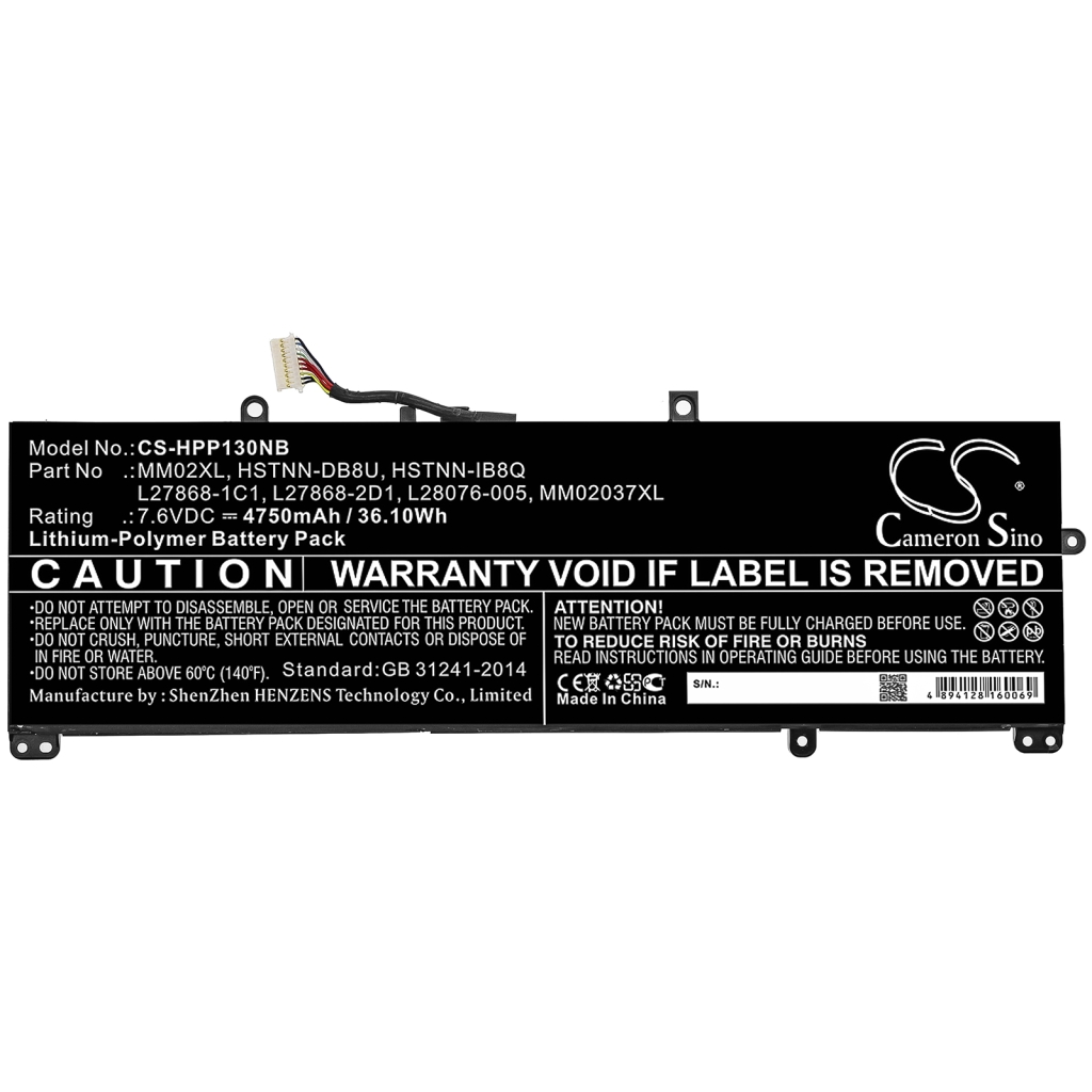 Battery Replaces MM02037XL