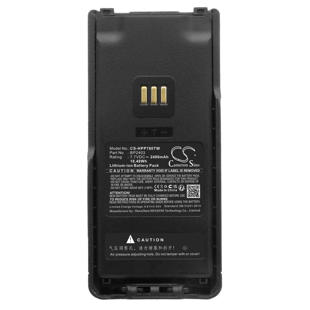 Compatible battery replacement for Hytera BP2403