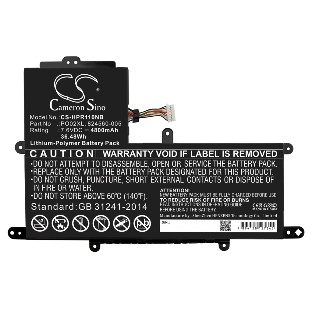 Battery Replaces P002XL