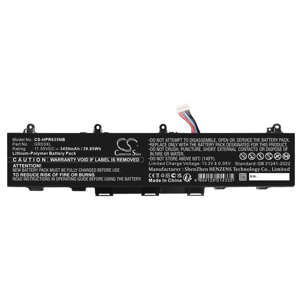 Battery Replaces GR03XL