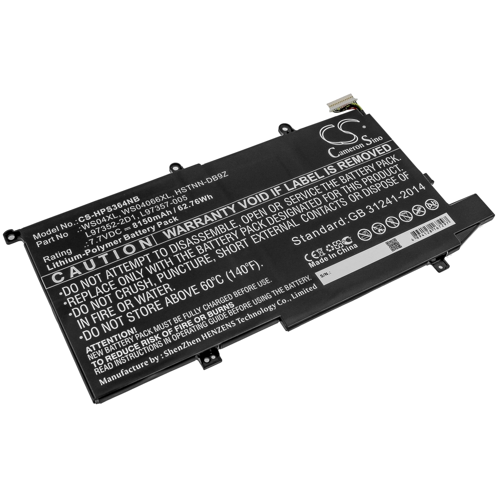 Batterie pour ordinateur portable HP CS-HPS364NB