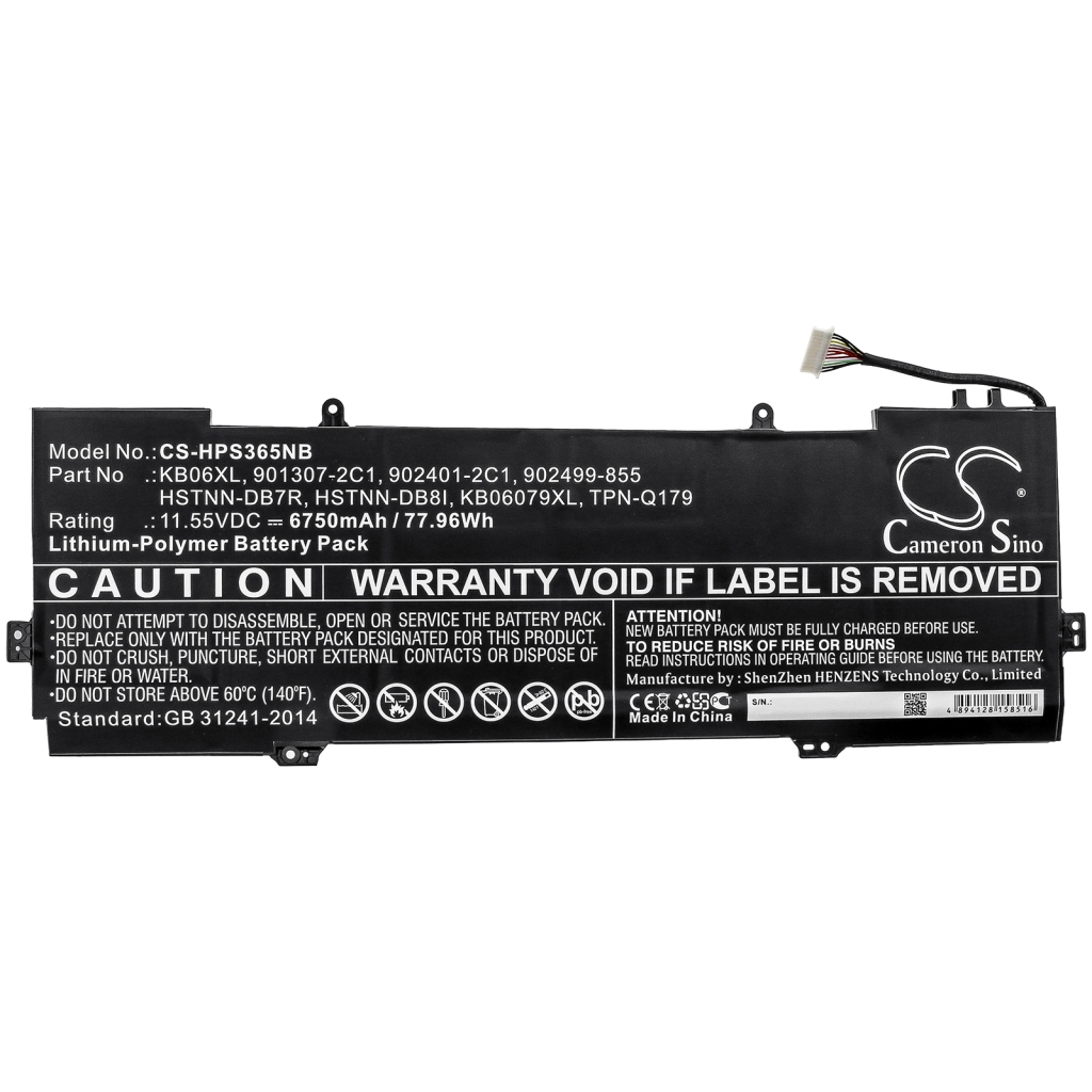 Batteries Remplace KB06079XL