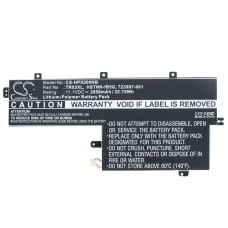 Remplacement de batterie compatible pour HP  TR03XL, 723922-2B1, HSTNN-IB5G, 723922-171, HSTNN-DB5G...