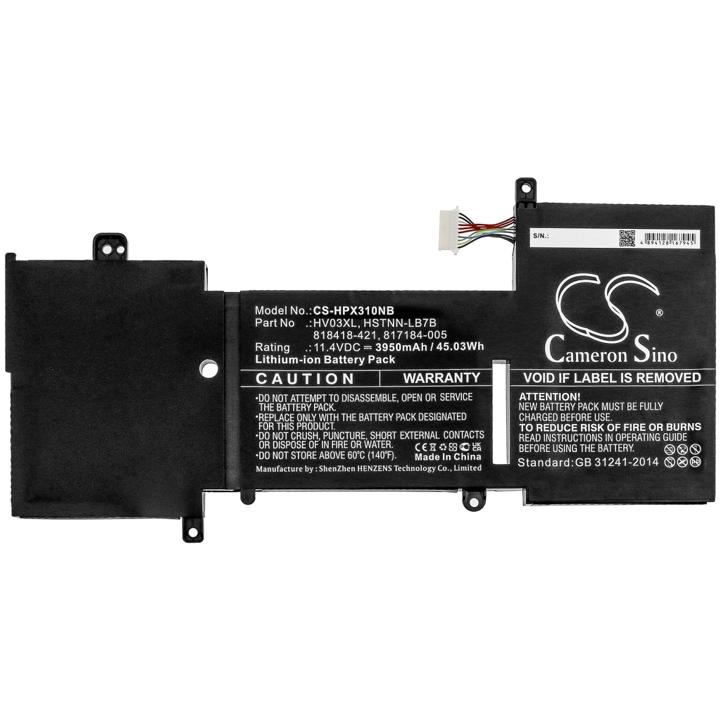 Batterie pour ordinateur portable HP X360 310 G2