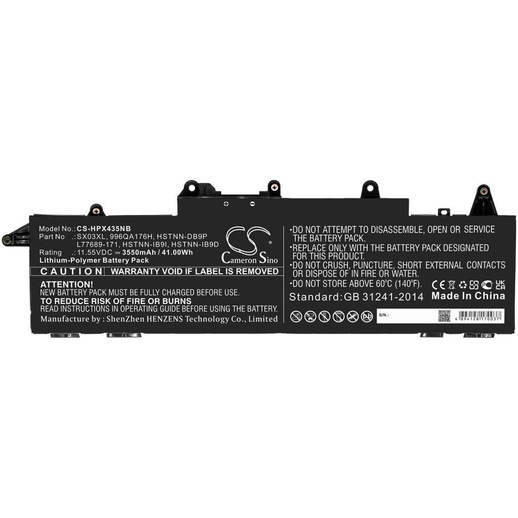 Battery Replaces SX03045XL