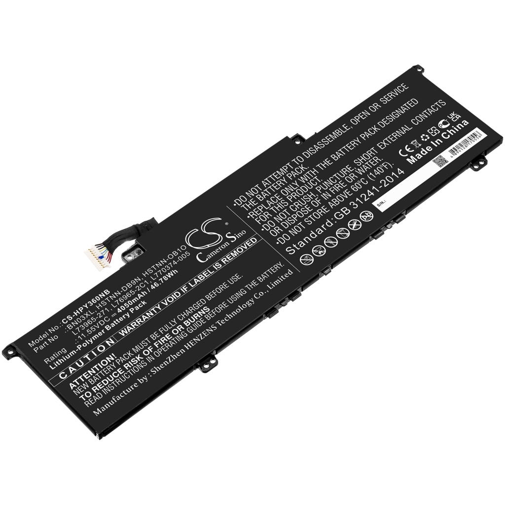 Batteries Remplace BN03XL