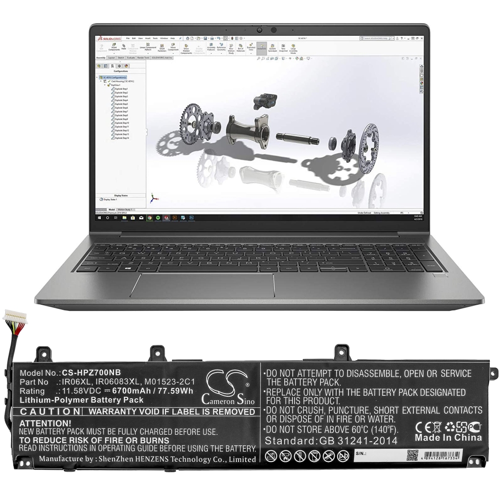 Batteries Remplace IR06083XL