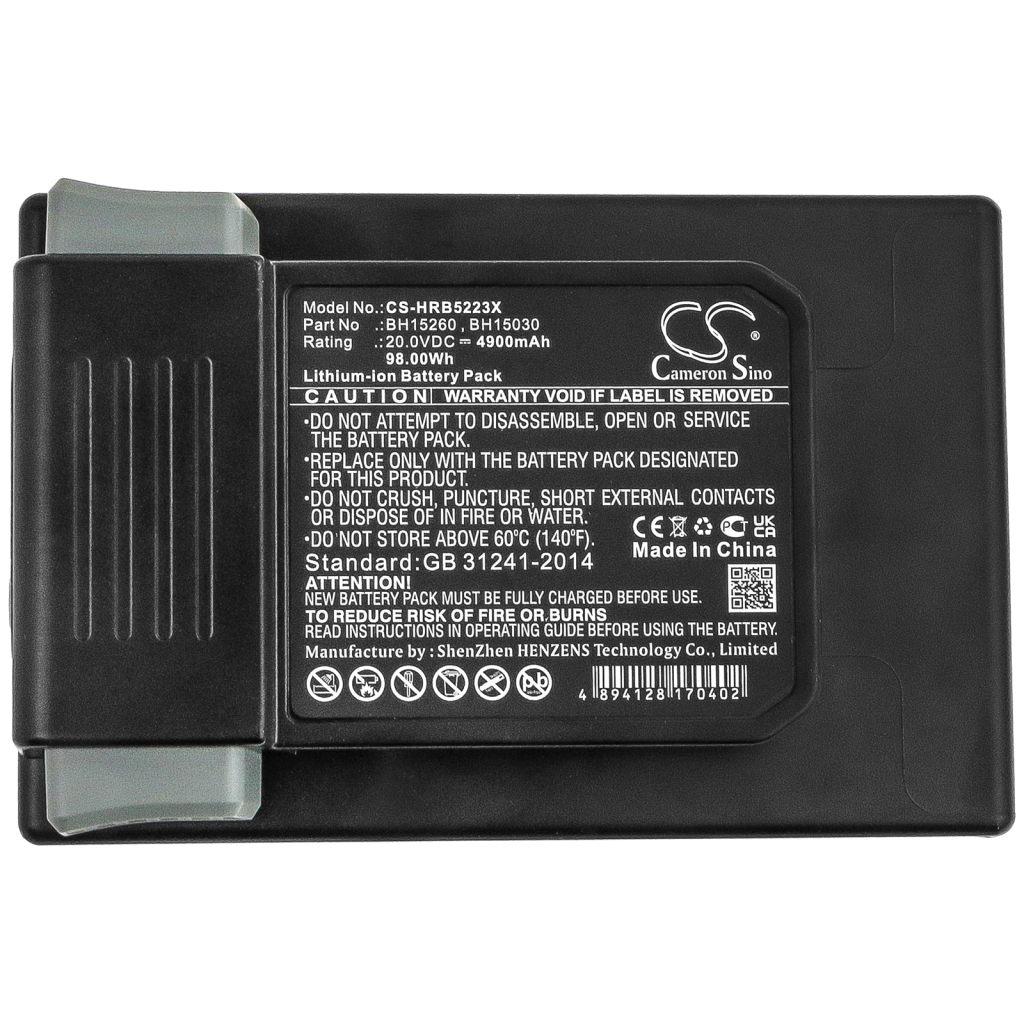 Batteries Remplace BH15260 BH15260PC