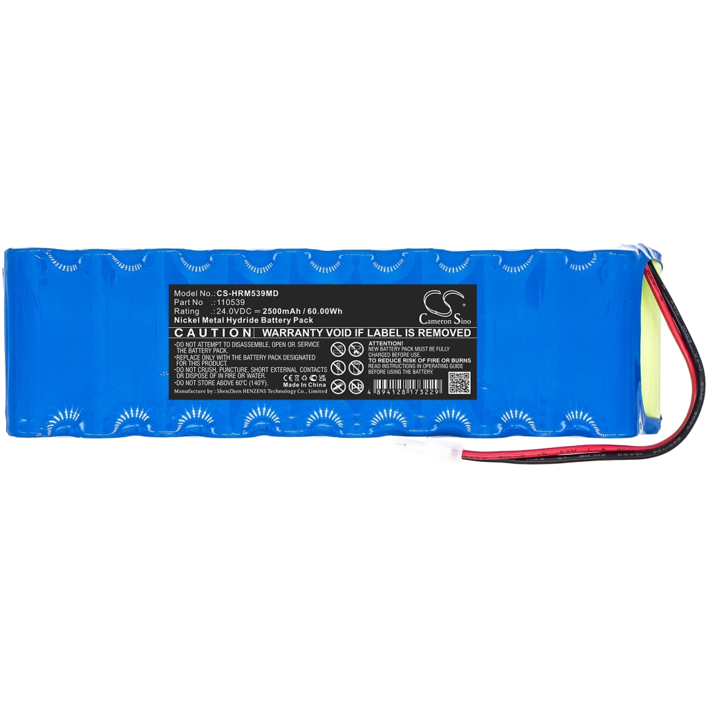 Compatible battery replacement for Hillrom 110539