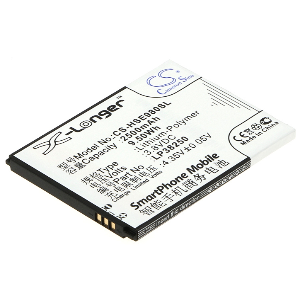 Compatible battery replacement for Hisense LP38250