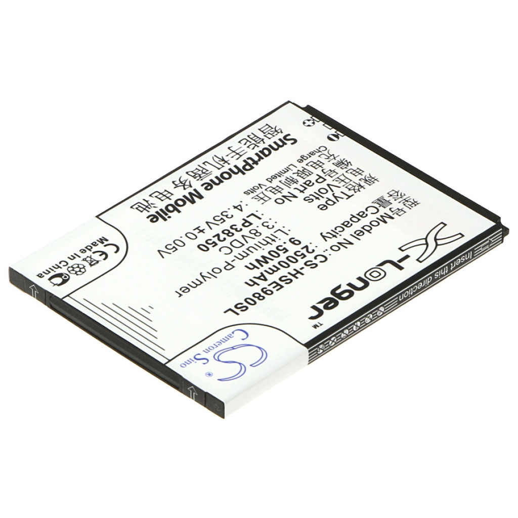 Compatible battery replacement for Hisense LP38250