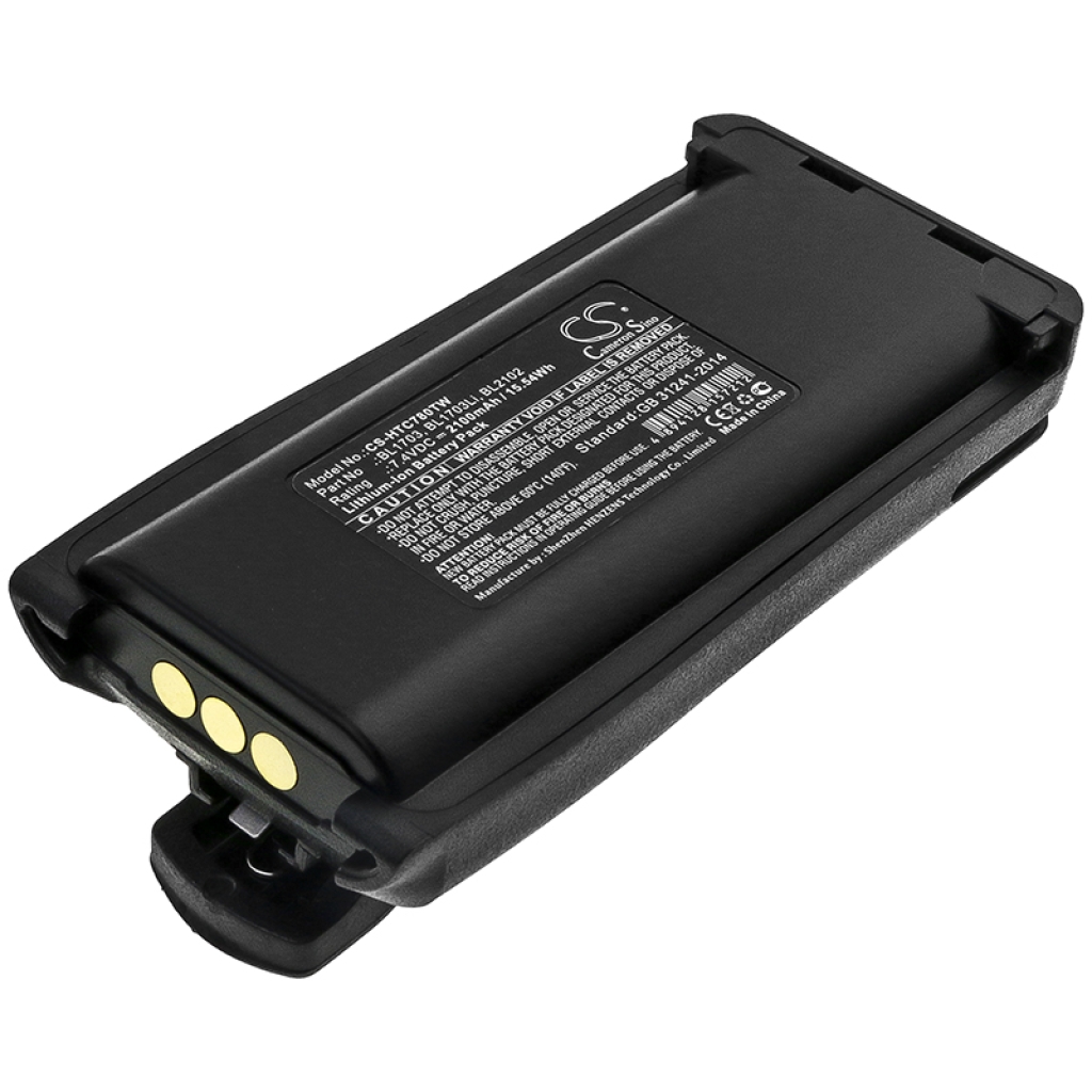 Batterie radio bidirectionnelle Relm CS-HTC780TW