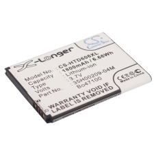 Remplacement de batterie compatible pour HTC  35H00209-25M, 35H00209-04M, BO47100