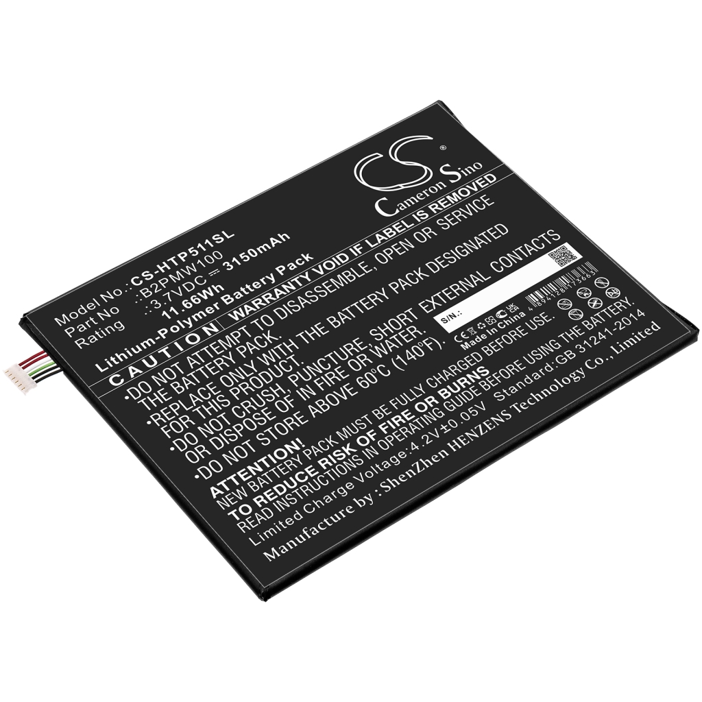 Compatible battery replacement for HTC B2PMW100