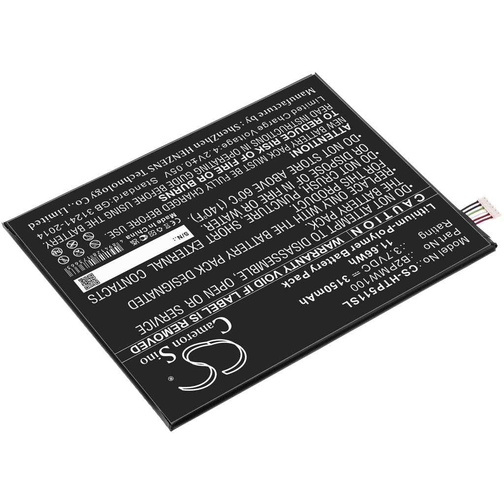 Compatible battery replacement for HTC B2PMW100