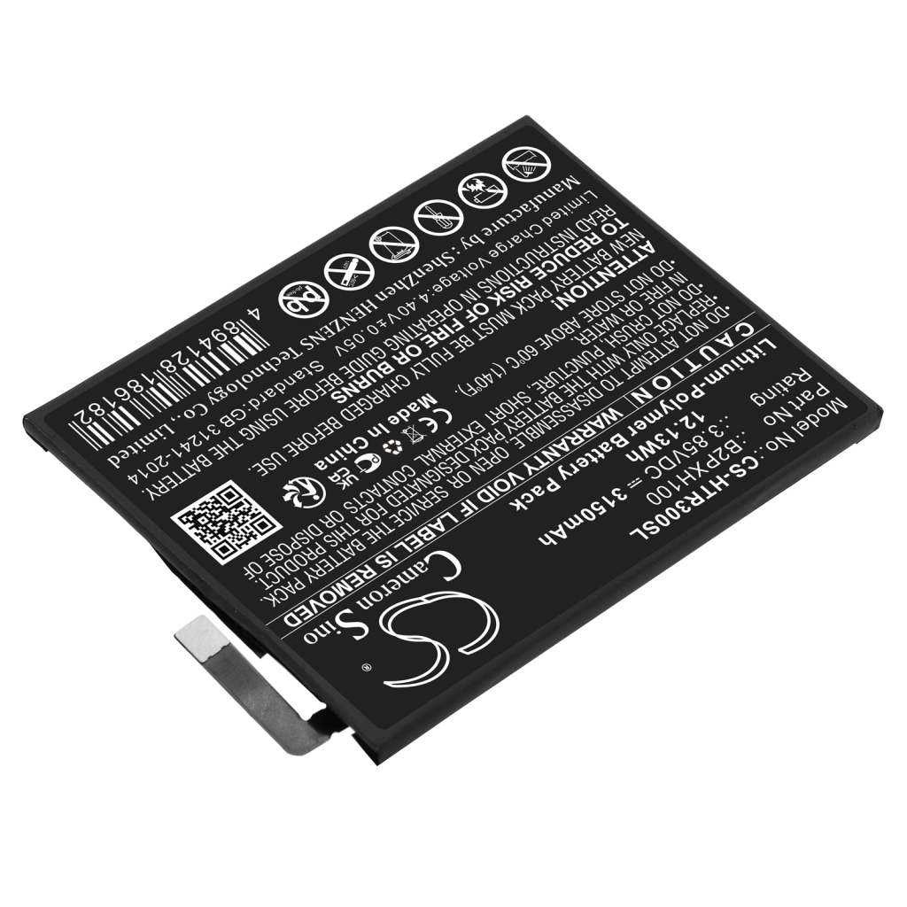 Compatible battery replacement for HTC B2PXH100