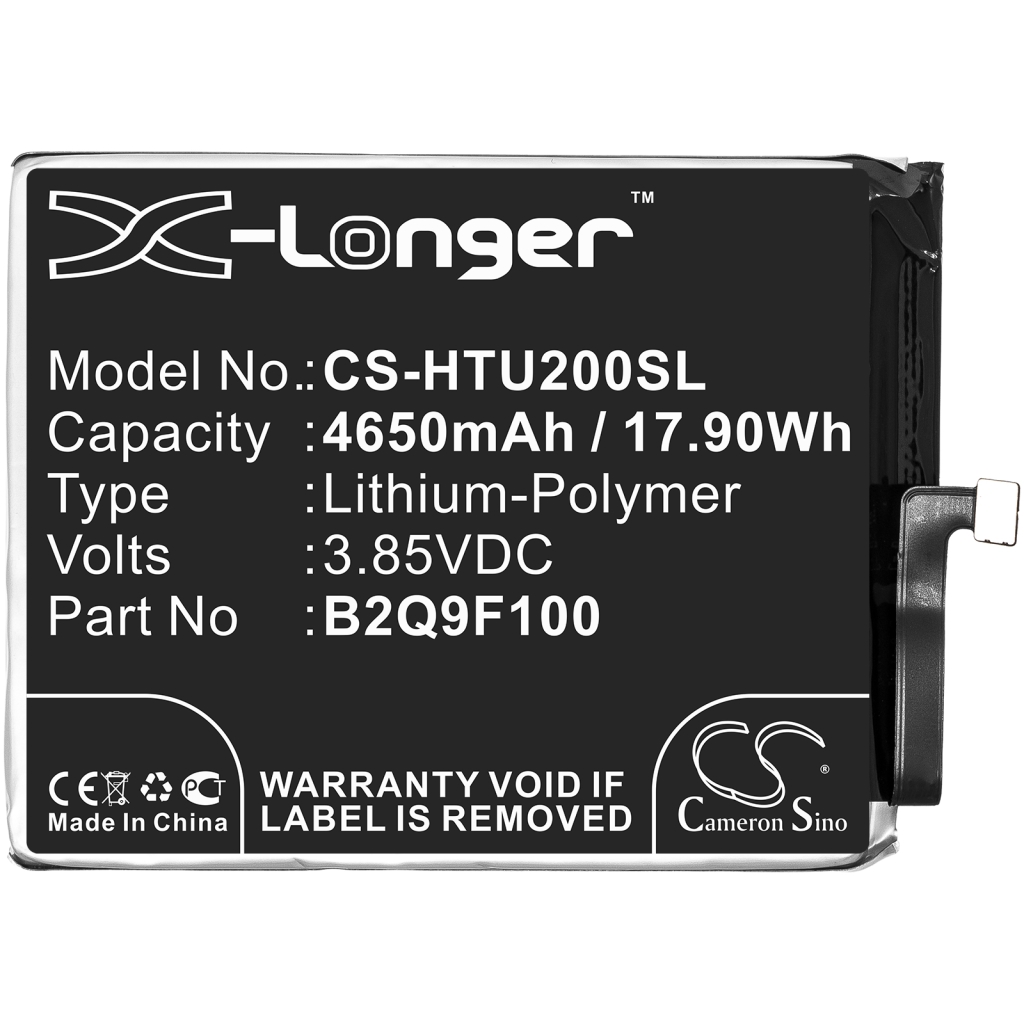 Compatible battery replacement for HTC B2Q9F100