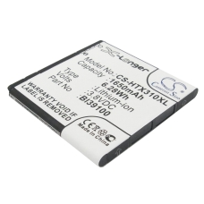 Compatible battery replacement for HTC 35H00170-01M,BA S640,BI39100