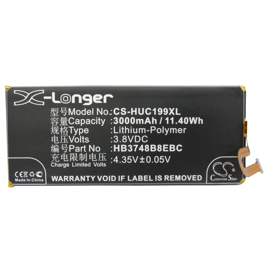 Compatible battery replacement for Huawei HB3748B8EBC