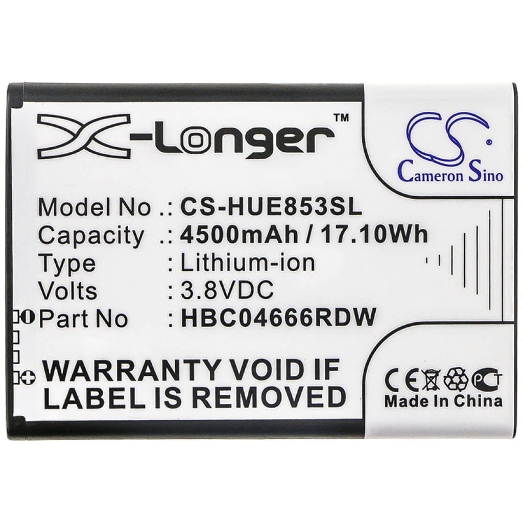 Compatible battery replacement for Huawei HBC04666RDW