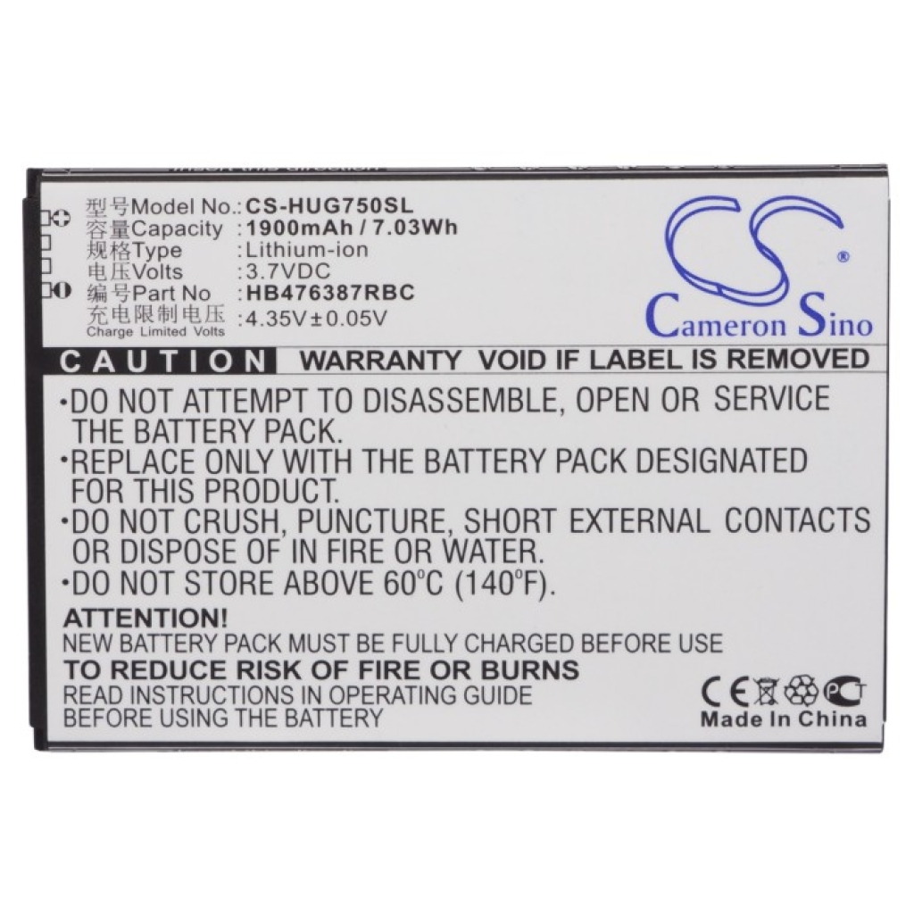 Batteries Remplace HB476387RBC