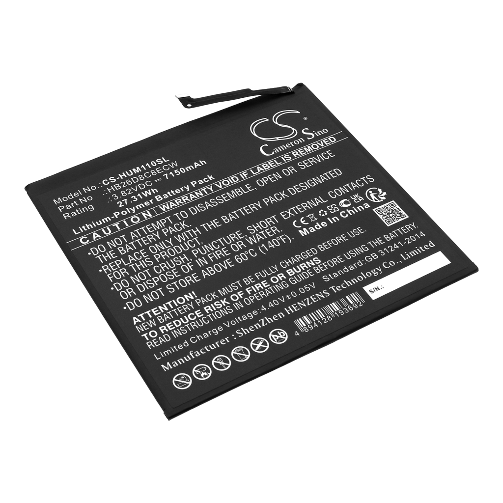 Compatible battery replacement for Huawei HB26D8C8ECW