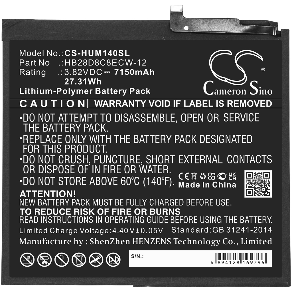 Tablet Battery Huawei CS-HUM140SL