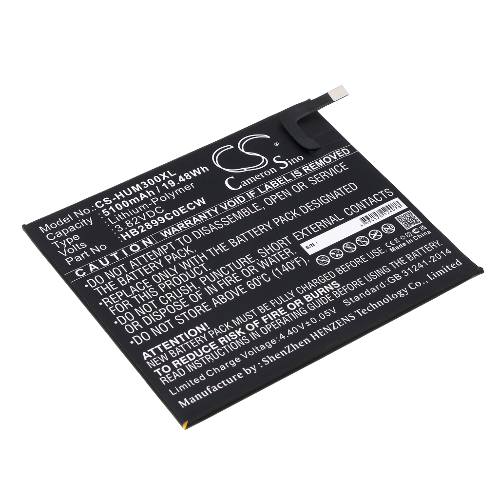 Compatible battery replacement for Huawei HB2899C0ECW