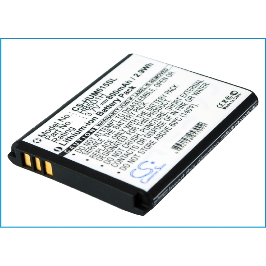 Remplacement de batterie compatible pour MetroPCS HB5D1H