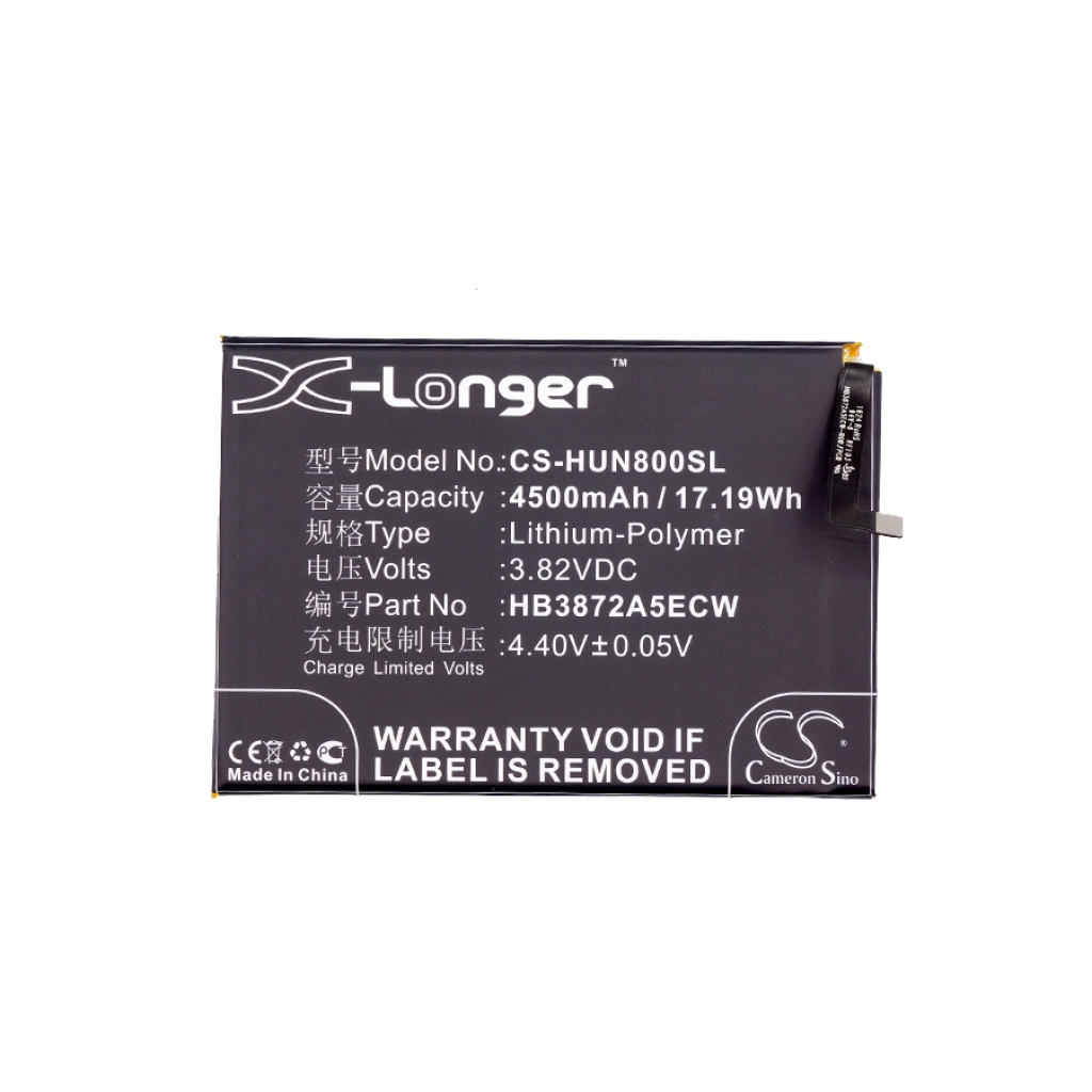 Compatible battery replacement for Huawei HB3872A5ECW