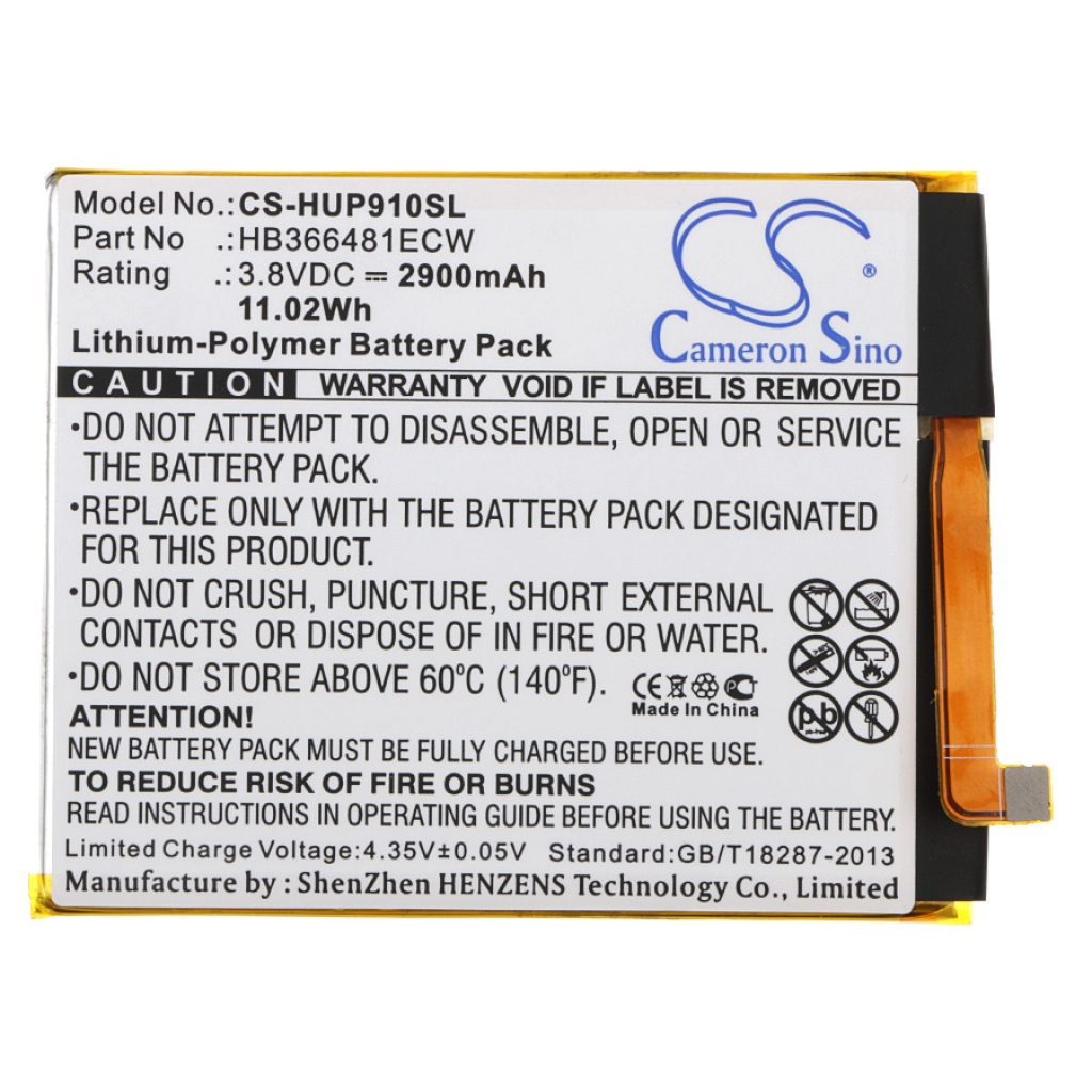 Batteries Remplace HB366481ECW