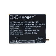 CS-HUR620SL<br />Batterie pour  remplace la batterie HB396481EBC