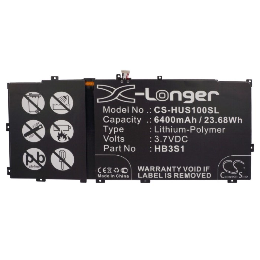 Compatible battery replacement for Huawei HB3S1