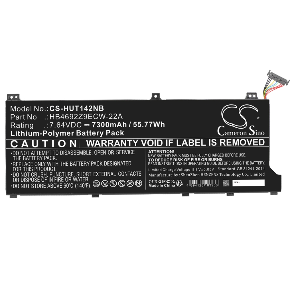 Batterie pour ordinateur portable Huawei CS-HUT142NB