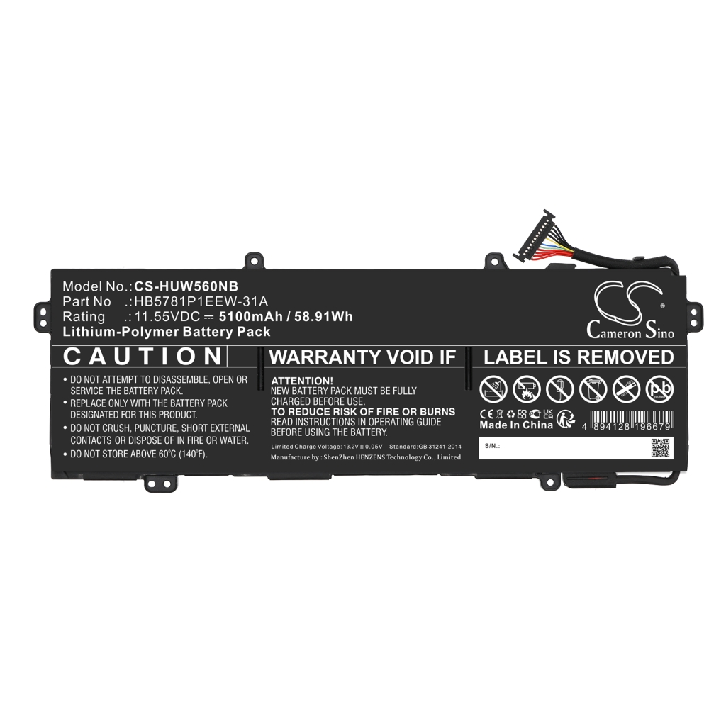 Batterie pour ordinateur portable Huawei CS-HUW560NB