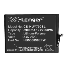 Compatible battery replacement for Huawei HB536896EFW